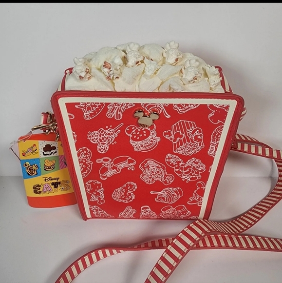 2024 Disney Parks Eats Snacks Popcorn Box Crossbody Bag Purse New - Picture 2 of 4